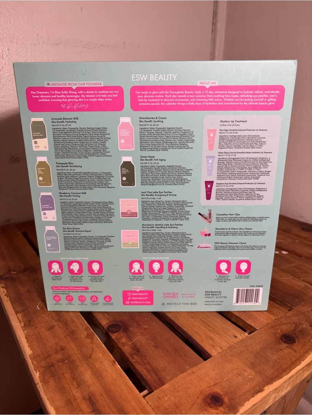 ESW Beauty Snowglobe Beauty Vault Face Mask Kit
